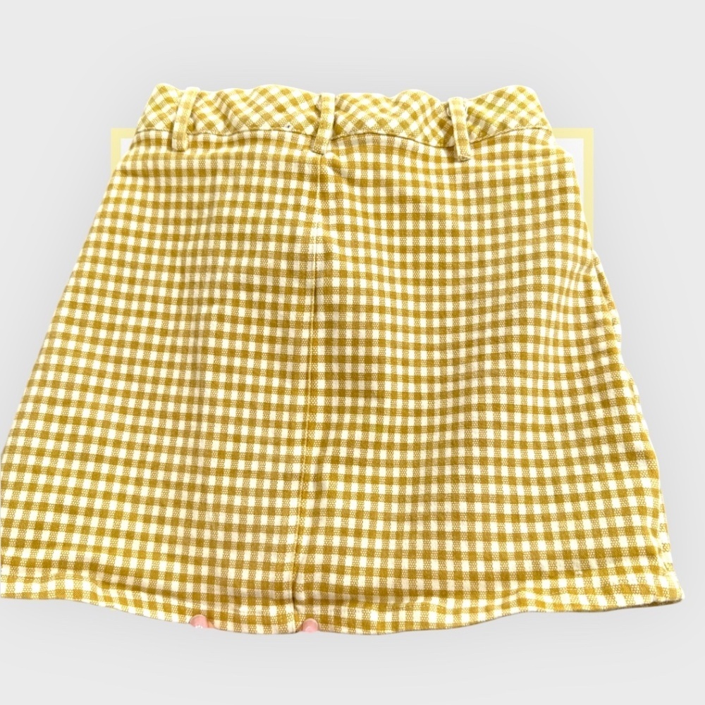 Kendall & Kylie Yellow Gingham Mini Skirt - Picture 2 of 3